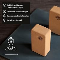 VonBueren 2 db Yoga Blokk Parafa | Jóga Tégla Szett 22x12x7,5 cm 6