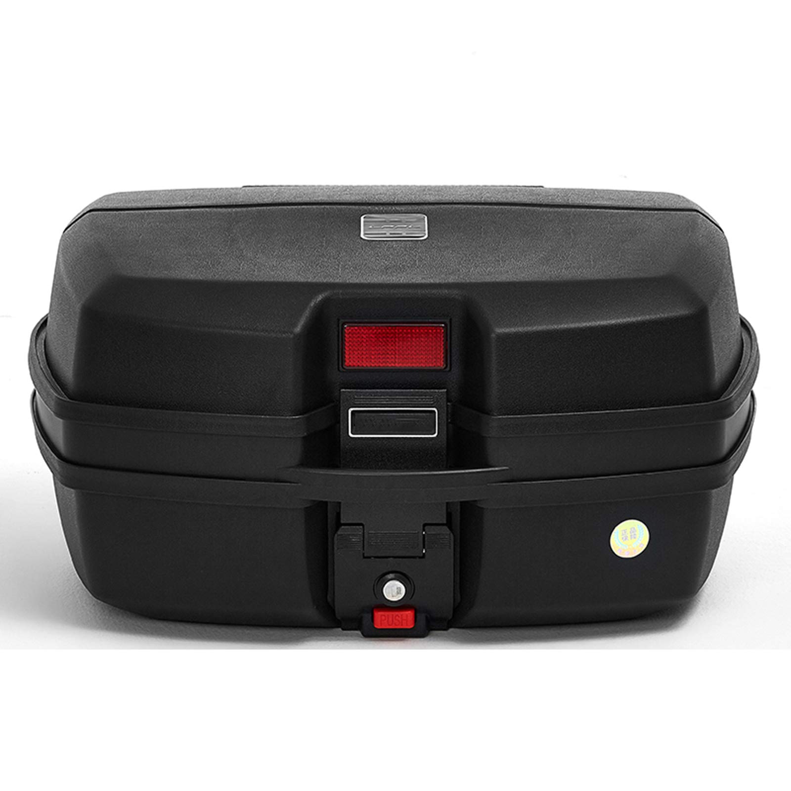 Skrzynia motocyklowa, walizka motocyklowa Tour Bagaż na skuter górny zamykany górny bagażnik bagażnik do bagażnika motocyklowego uniwersalny pakiet wycieczek bagaż, czarny