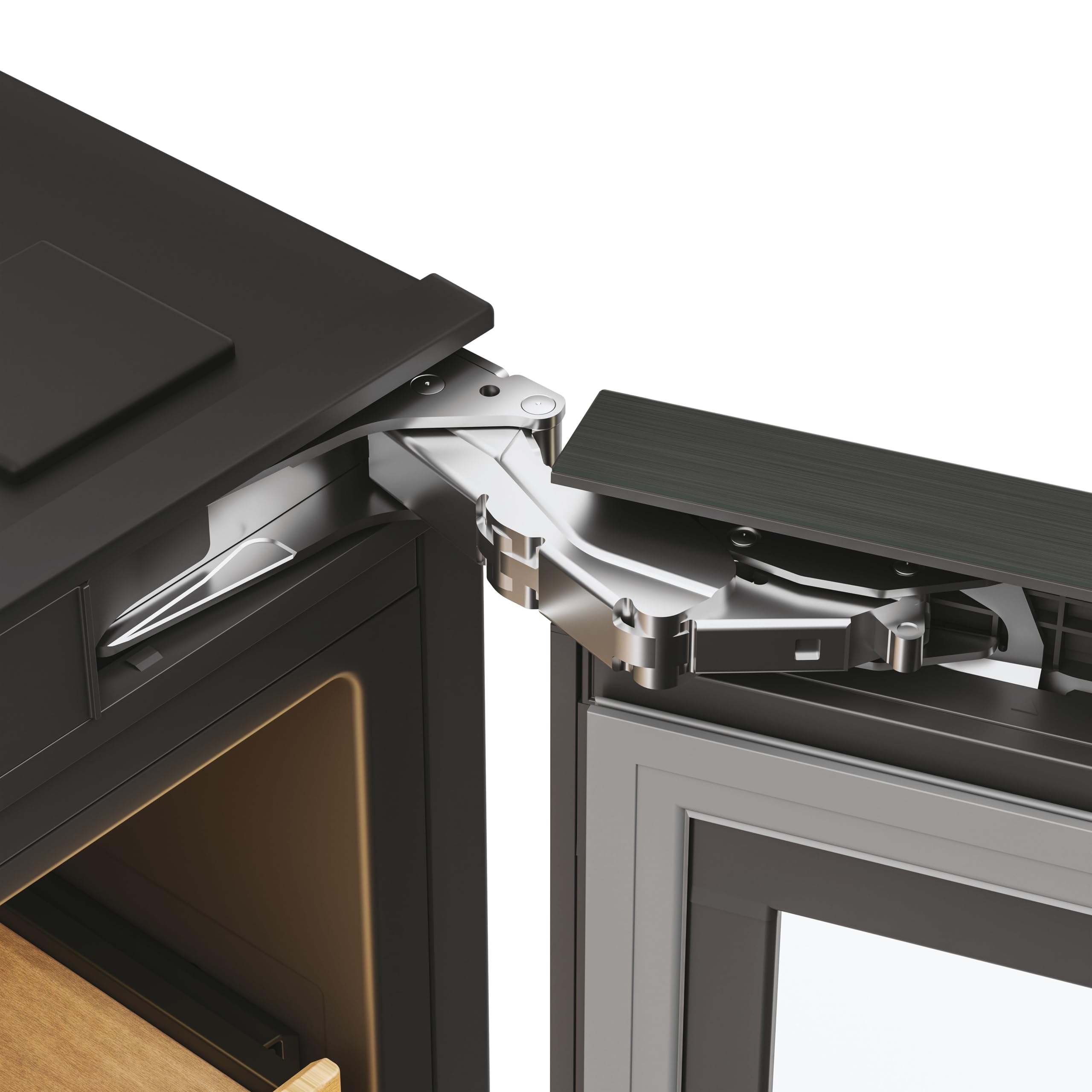 Haier Weinkühlschrank Serie 6 Wine Bank 60 HUC44GDEH1 | 60 cm Breite, 44 Flaschen Weinklimaschrank mit 2 Temperaturzonen, UV-Glastür, Holzregale, Wi-Fi