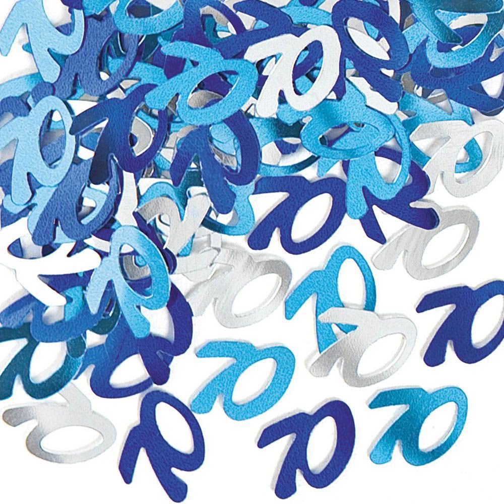 3 Pk Happy Birthday Blue Colour Party Glitz Table Confetti Sprinkles Decorations
