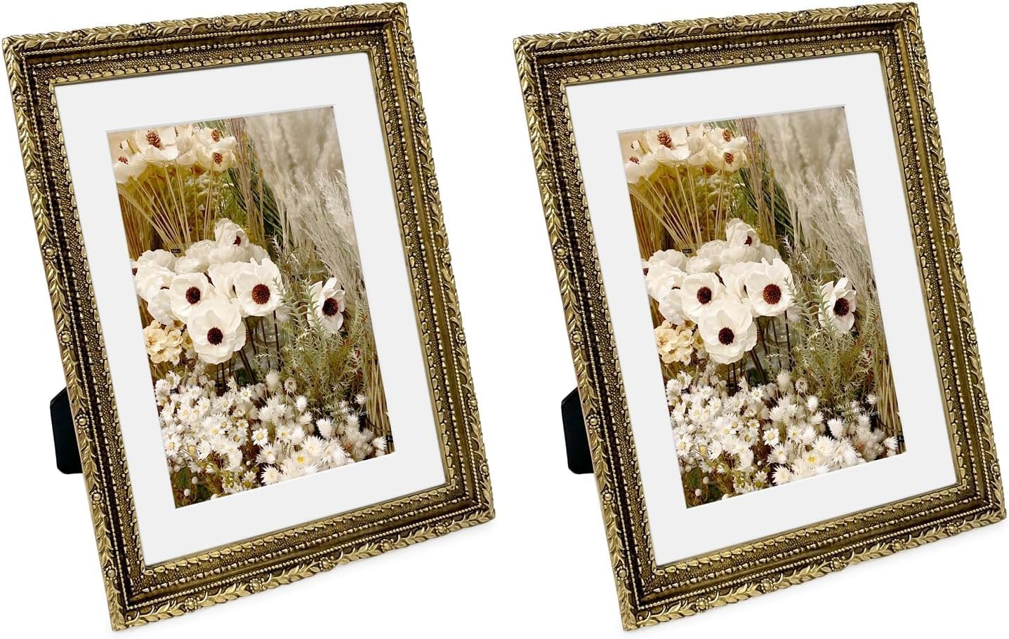 Isaac Jacobs 7x9 (Matted 5x7) Silver Vintage Inspired Antique Library Frame, Horizontal & Vertical for Tabletop and Wall Display, Home Décor, Decorative Art Design (7x9 (Matted 5x7), Silver)