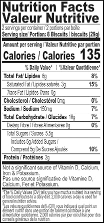Britannia Crackers 50 50 Sweet and Salty Biscuit 2.19oz (62g) - Delicious, Light & Crispy Grocery Cookies - Best Treat for Friends & Family (Pack of 8)