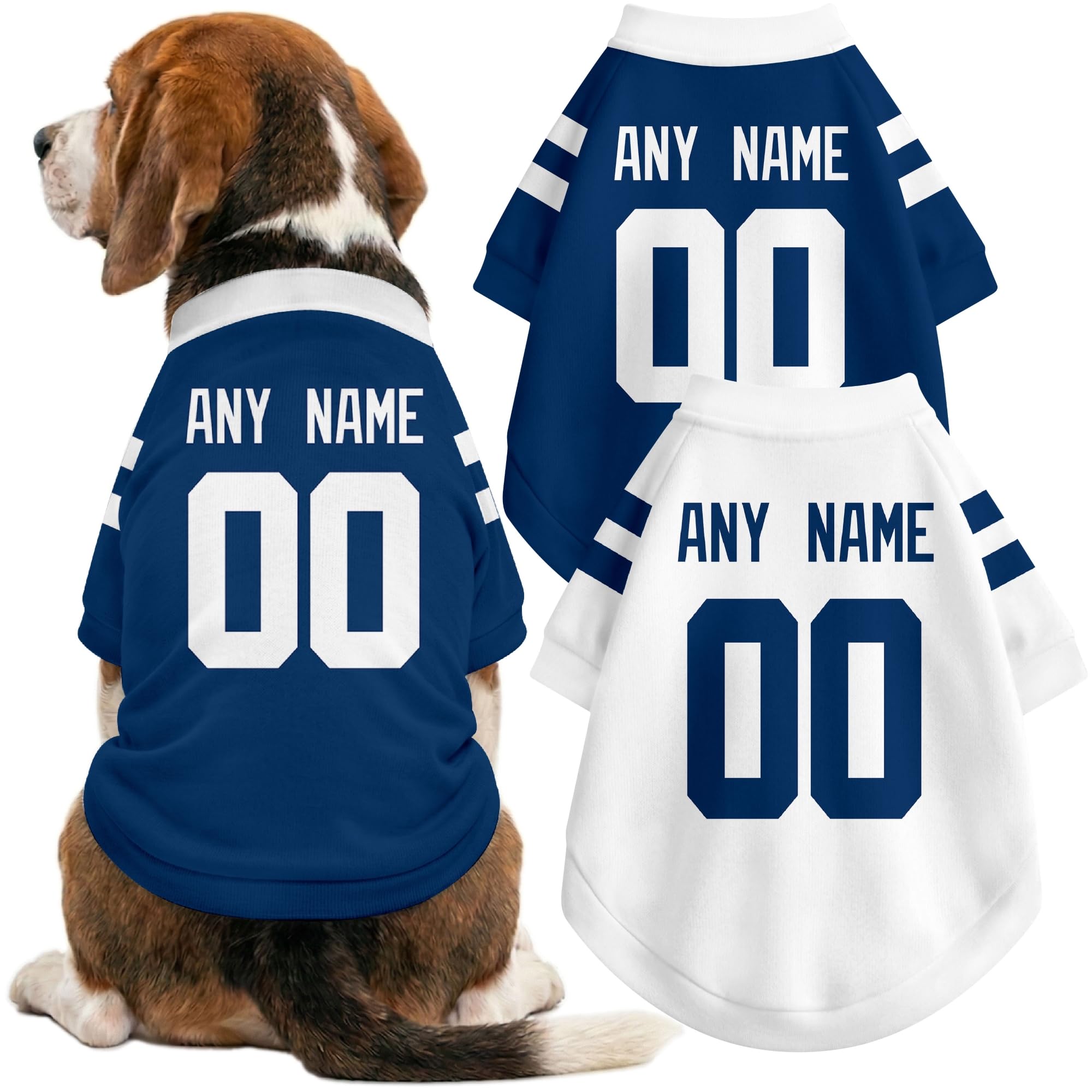 Indianapolis Dog Clothes Custom Name Number T Shirt for Dog Gifts