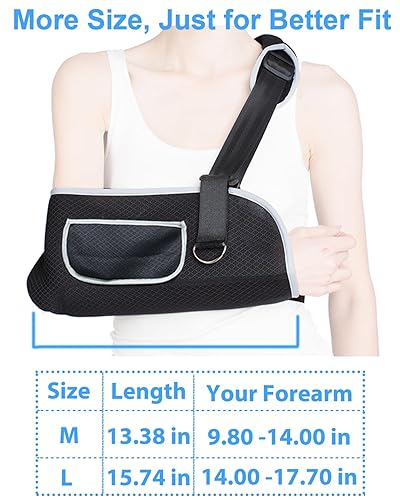 Miniatura 7 de Inmovilizador de hombro para brazo, soporte médico de manguito rotador con bolsillo, honda para lesiones de hombro, lesiones en el brazo, brazo