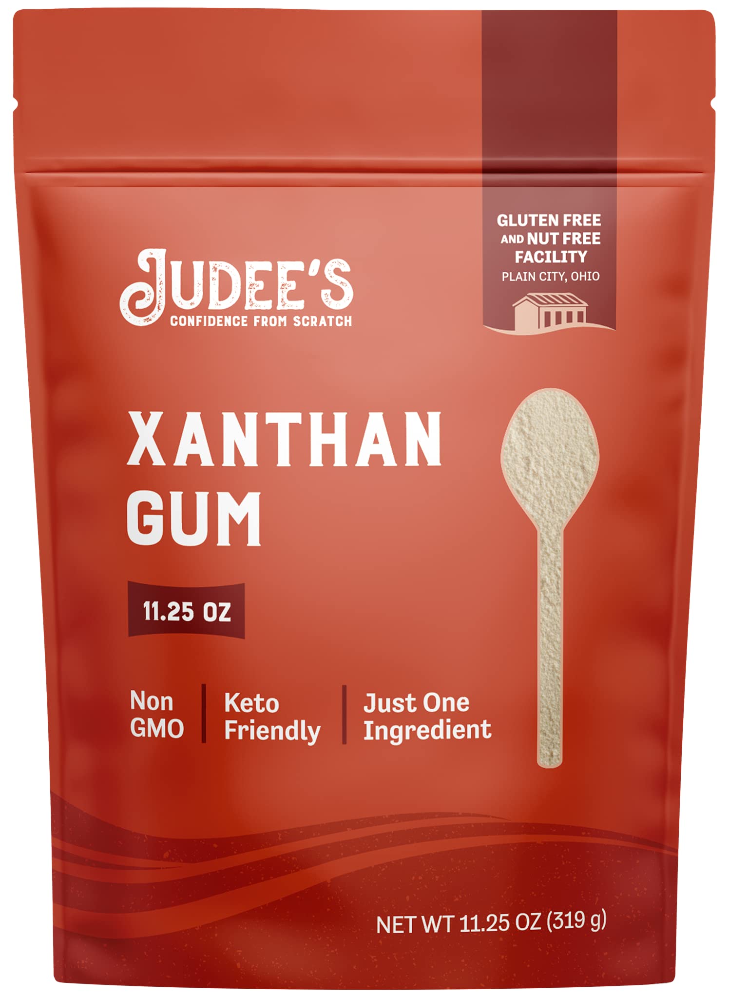 Judee's Gluten Free Xanthan Gum 11.25 oz - 100% Non-GMO, Keto-Friendly - Gluten-Free and Nut-Free - Gluten-Free Baking Essential - Great for Keto Syrups, Sauces, and Thickening