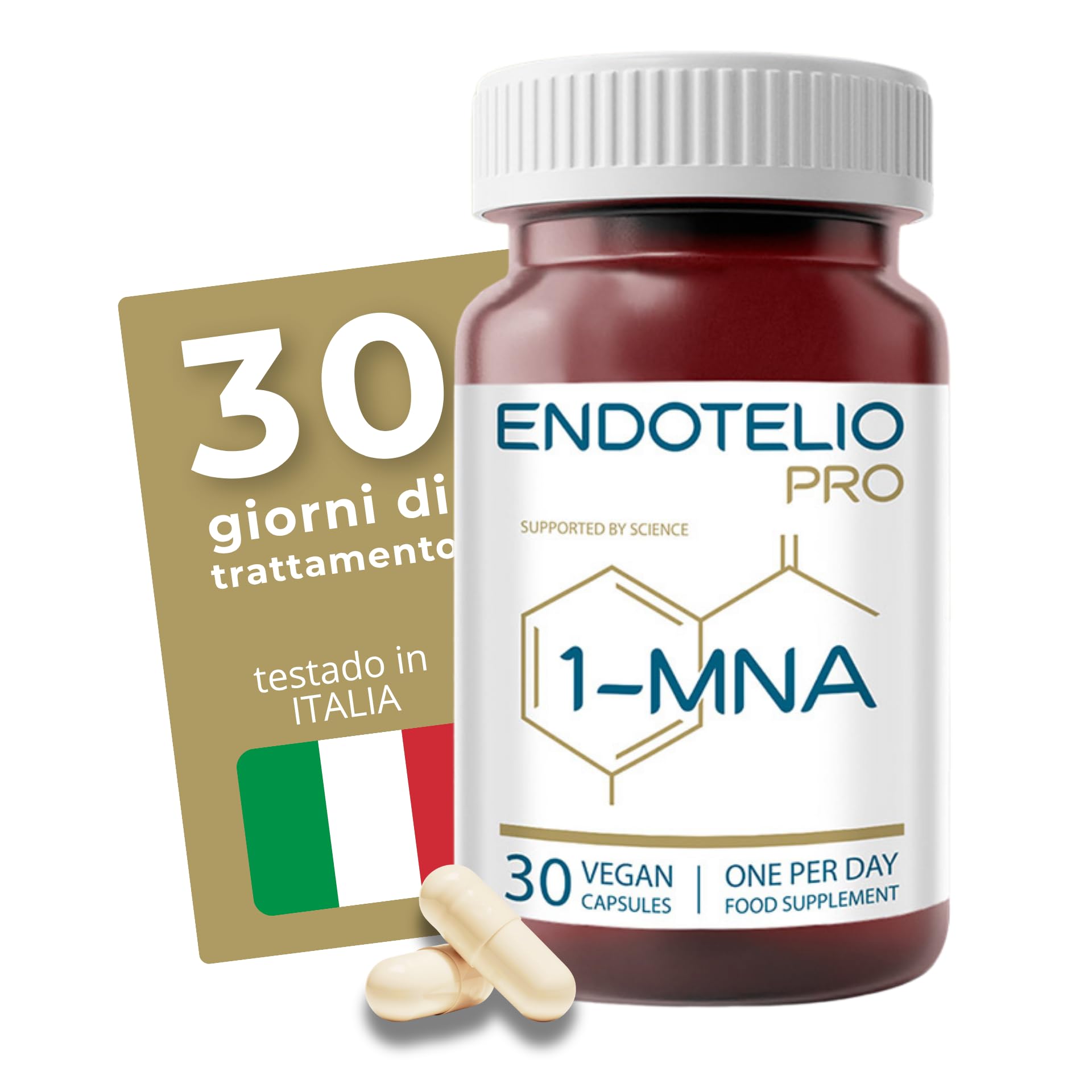 1-MNA PRO, Integratore Anti-Età, Ottimizza NAD+, Doppia Dose per Effetti Più Rapidi, Biohacking, Supporto per la Salute Cellulare, Biodisponibilità Maggiorata, 30 Compresse