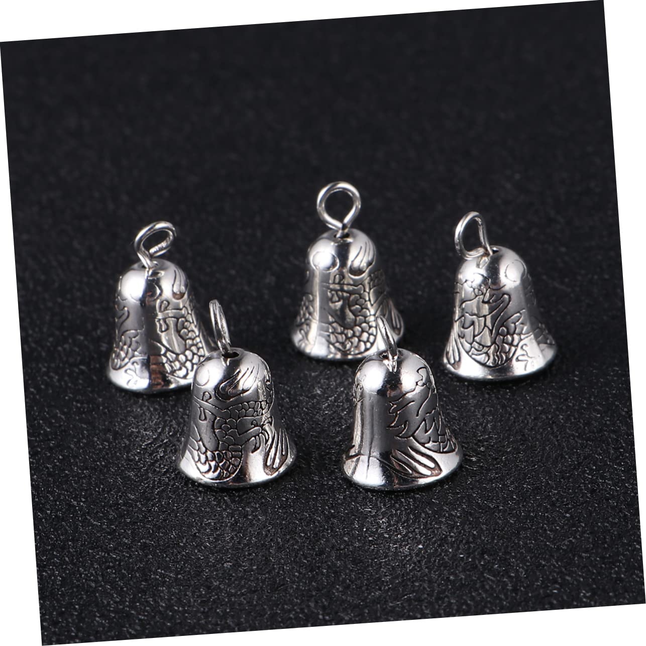 Angoily Unique Christmas Bell Pendants 20pcs Alloy Jewelry Vintage Style DIY Decorations Wind Chimes for Craft