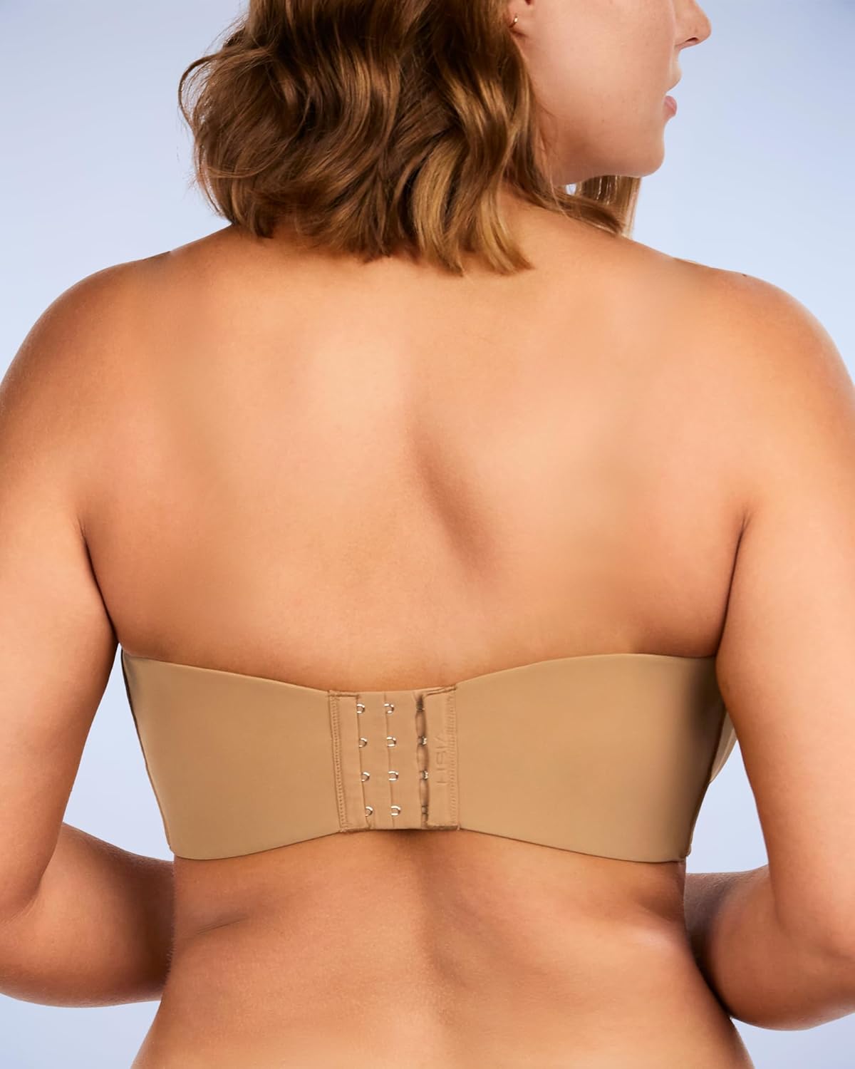HSIA Strapless Bra for Big Bust Women, Plus Size Full Coverage Bandeau Fiery Bra Anti-Slip Underwire Support for Large Breast - Image 3