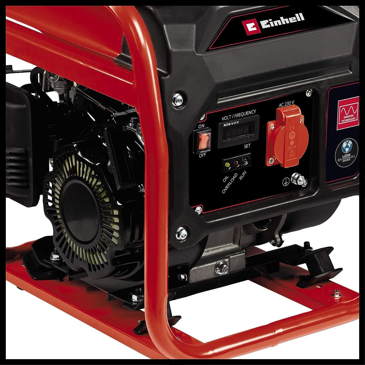 Einhell Generador eléctrico (gasolina) TC-IG 1100 (máx. 1100 W, depósito de 6,5 l, enchufe de 230 V, nivel de potencia sonora 95 dB, bastidor, interruptor de sobrecargas, fusible de falta de aceite)