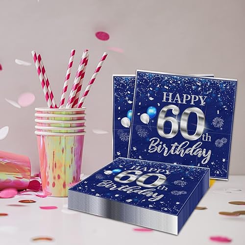Miniatura 8 de 40 servilletas de cumpleaños número 50, decoraciones de fiesta para mujeres de 50 años, corona de oro rosa, desechables, para cumpleaños, bebidas,