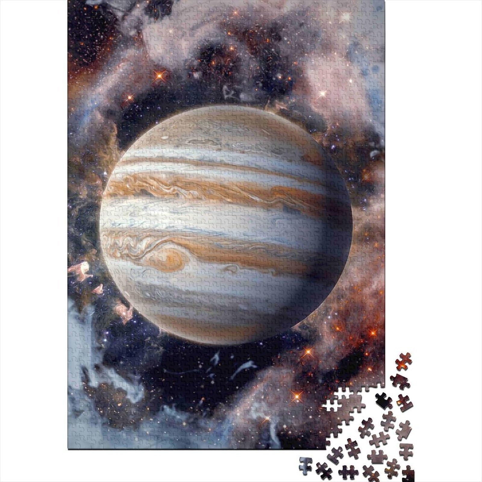 Jupiter 1000 Piece Jigsaw Puzzle Cardboard for Adults Realistic Space Scene Challenging Leisure Hobby Wall Art Decor