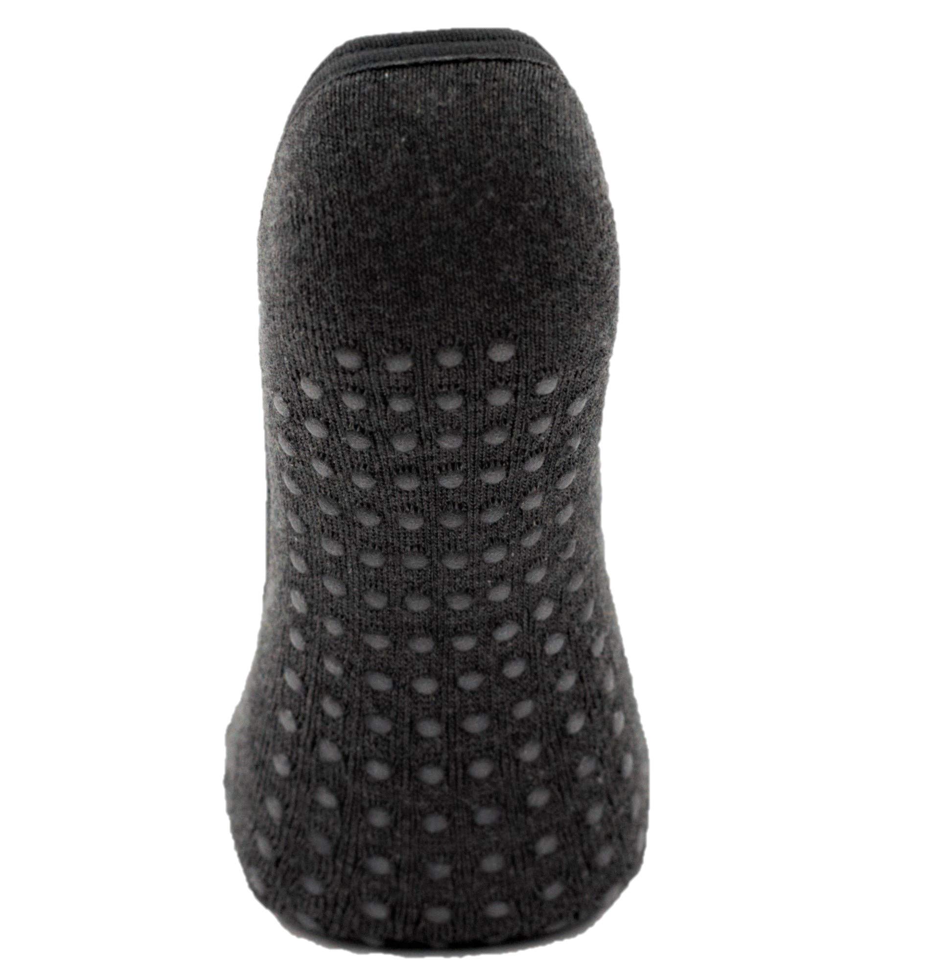 HOBBY TRENDY Yoga Socks Non Slip Ideal for Yoga Pilates Barre Fitness Sticky Toe Grip Great as Slippers Too (Gray, 4)