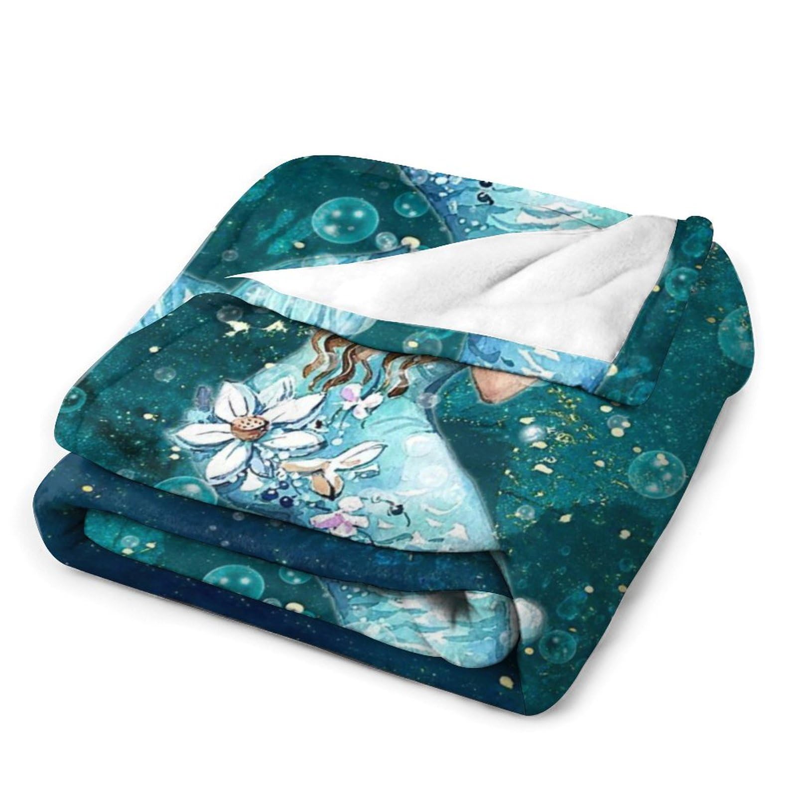 Beach Themed Blanket - The Happy Mermaid By Coastal Passion