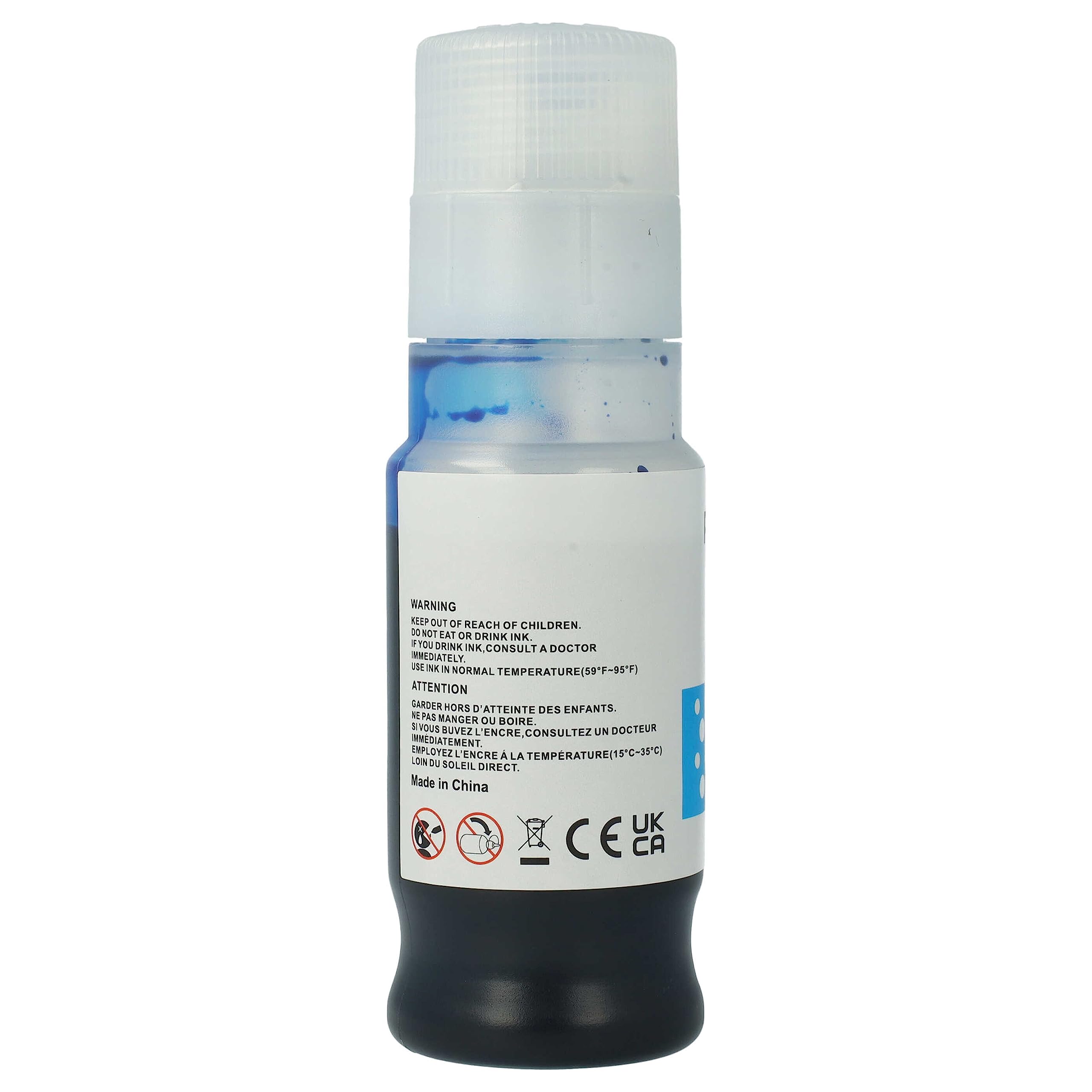 vhbw 4X Encre de Recharge Remplacement pour Canon GI-11, GI-21, GI-41 imprimante - Kit de Recharge Dye Cyan, Dye Magenta, Dye Noir, Dye Jaune