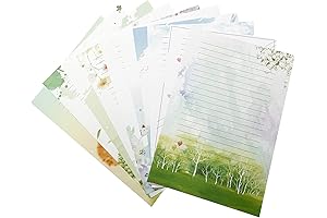50 Sheets of Writing Stationary Paper in A4 Format with Lined Writing