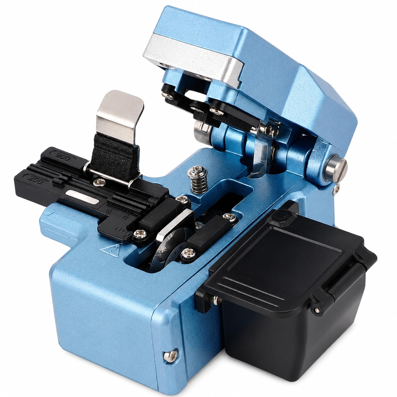 HS-30V Taglierina Fibra Ottica Automatica, Taglierina Alta Precisione per Fibre da 0,25mm e 0,9mm, 3 in 1 Mannaia Fibra Ottica Multifunzione con 16 Punti di Taglio