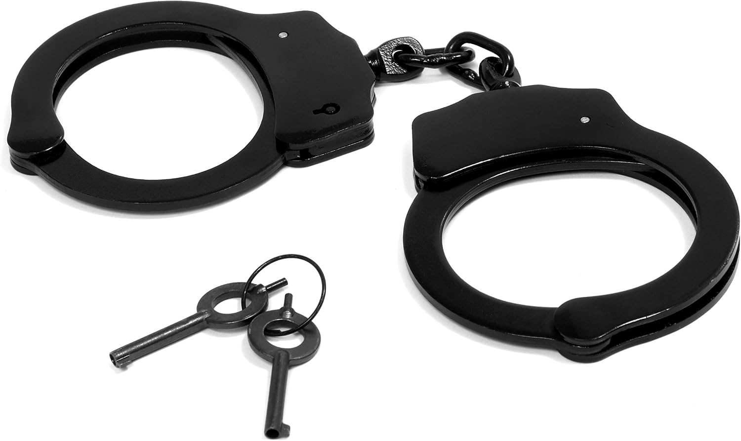 Takedown Police Edition Stainless Steel Professional Grade Handcuffs - Black