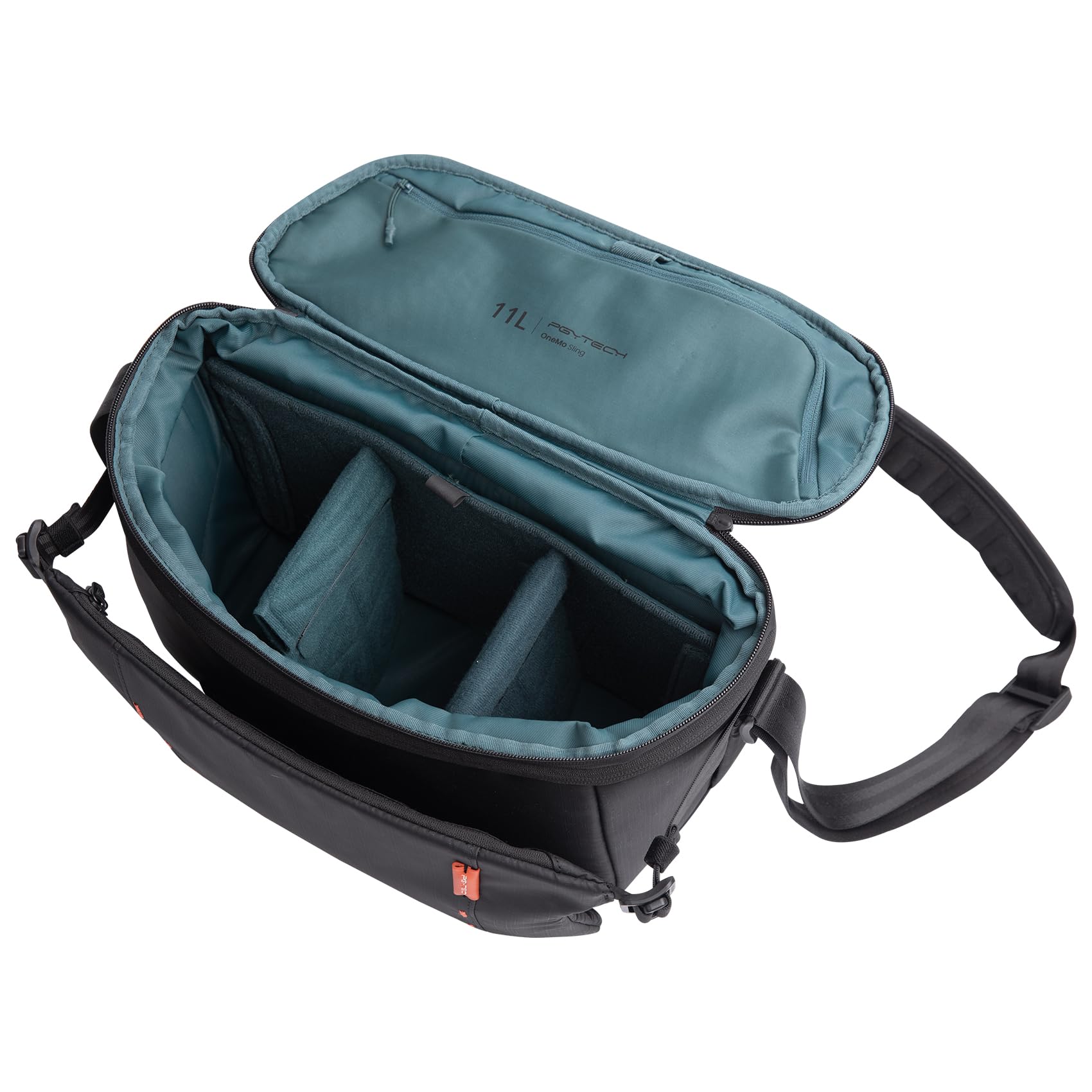 PGYTECH OneMo Borsa Fotografica 11L-13L, Tracolla Impermeabile da Viaggio, Messenger per Mirrorless e Reflex/DJI Avata 2/Mini 4 Pro/Mavic/Treppiede/Laptop, Nero