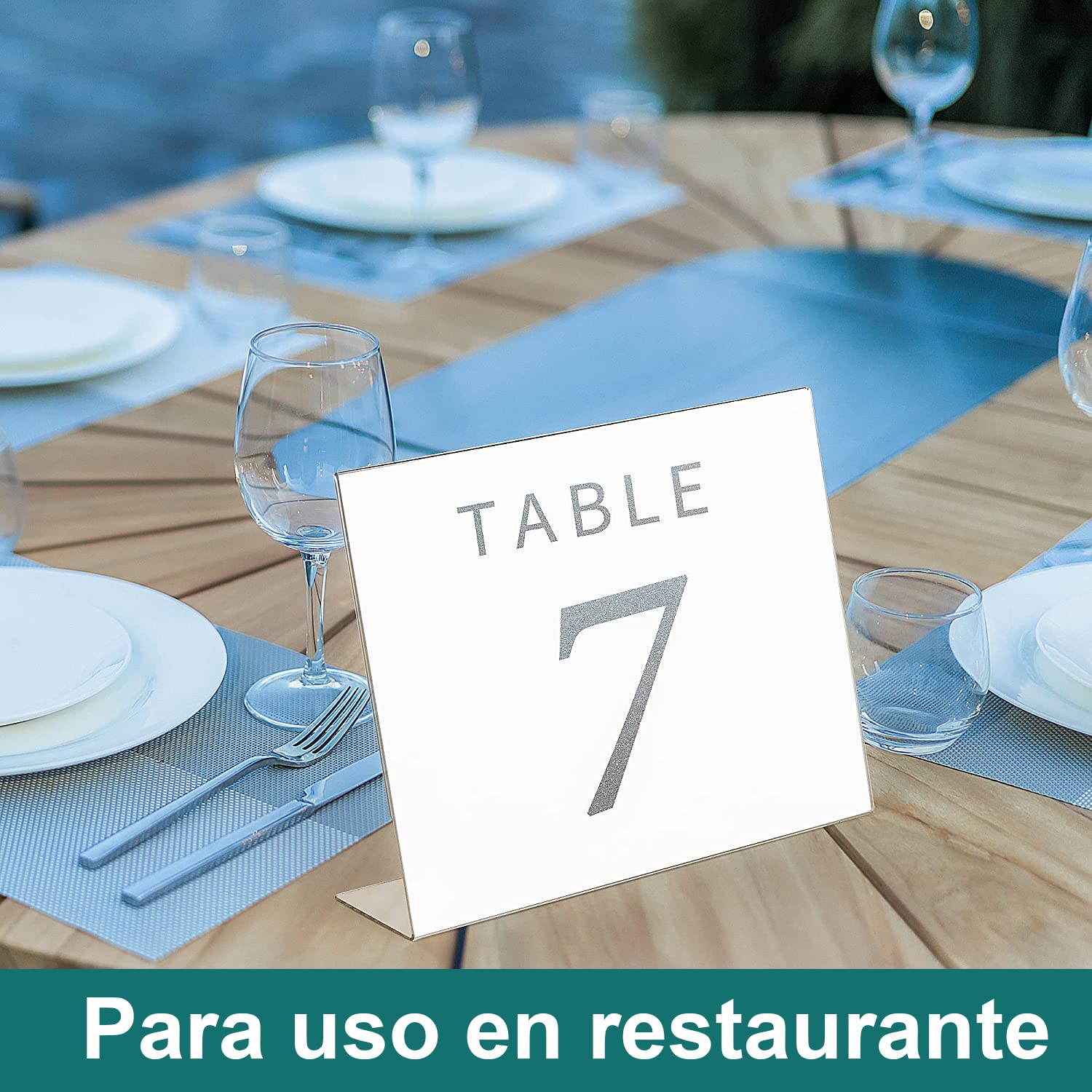Ichigo Ichie Juego de 6 Soporte de Sobremesa de A4, Portafotos de Plástico Transparente, Soportes de Acrílico para Fotos, Ideal para Hogar, Hotel, Oficina, Tienda y Restaurante (Horizontal)