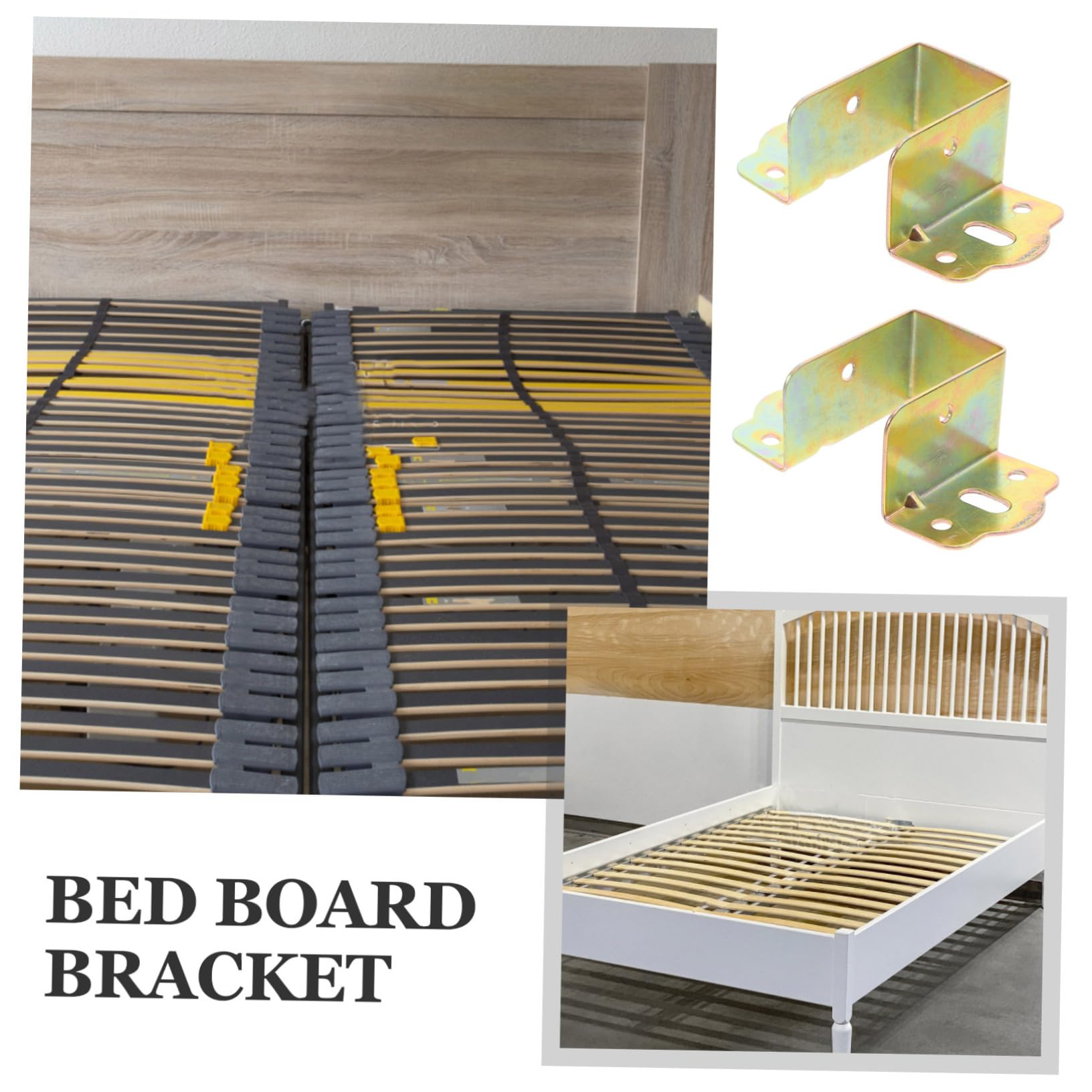 6pcs Heavy Duty Bed Rail Hooks Thickened Hinge Buckle Replacement Brackets for Bed Frame Durable Support for Stability Comfort