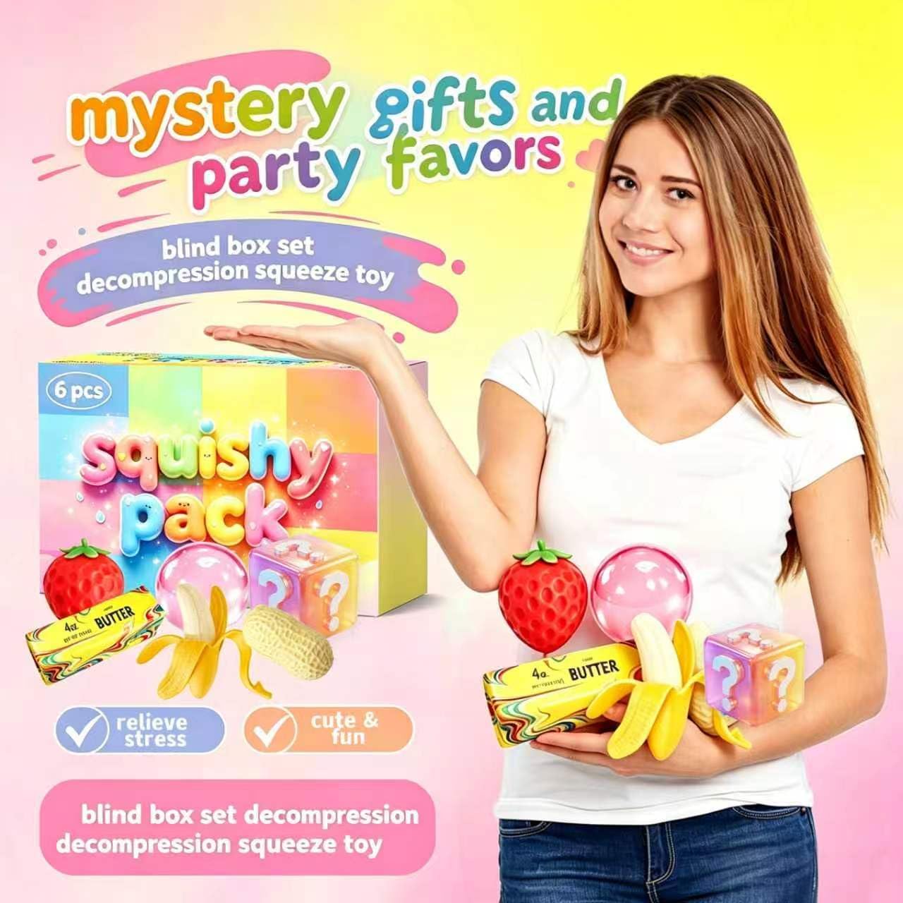 Squishy Toy Sensory Stress Relief Fidget