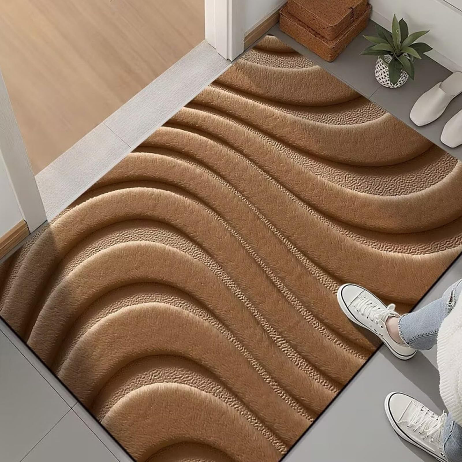 Tapis design Shanchuan 3D grand format en velours ultra doux