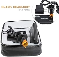 Vista 8 de Faro de clip de plástico para lupa binocular con bolsa (negro)