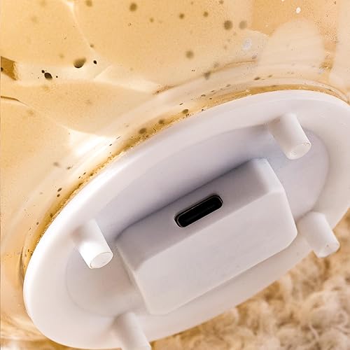 Miniatura 7 de Lámpara de mesa inalámbrica de cristal con forma de hongo para dormitorio, lámparas de mesita de noche de escritorio pequeñas para sala de estar,