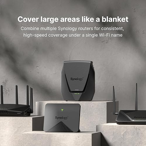 Miniatura 3 de Synology RT6600ax - Enrutador Wi-Fi de tres bandas 4x4 160 MHz, Ethernet de 2.5Gbps, segmentación de VLAN, múltiples SSID, controles parentales,