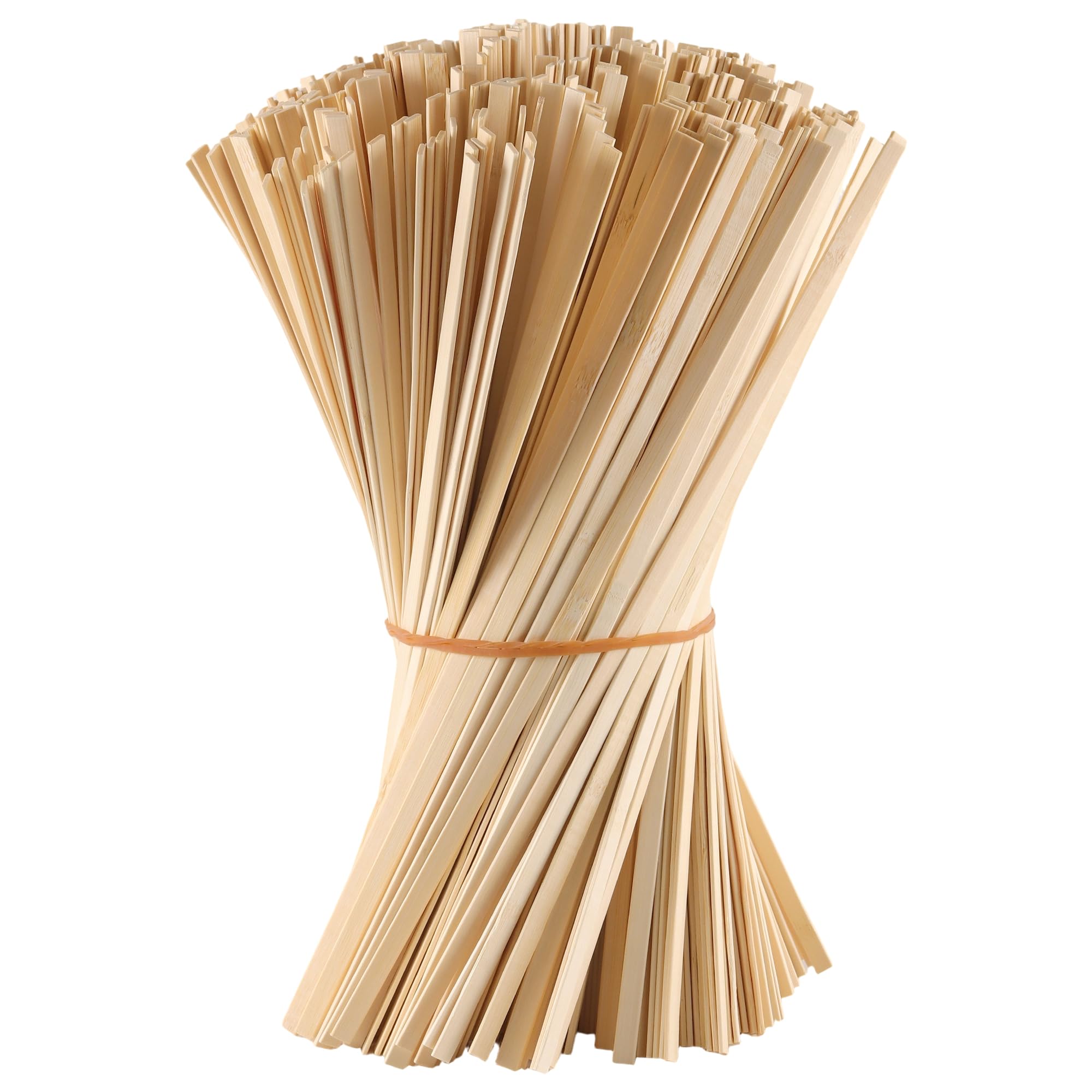 SOUJAP Bamboo Craft Strips, Flat Wooden Sticks, 2mm x 40cm, for Model Making and Crafting, 500 Pieces