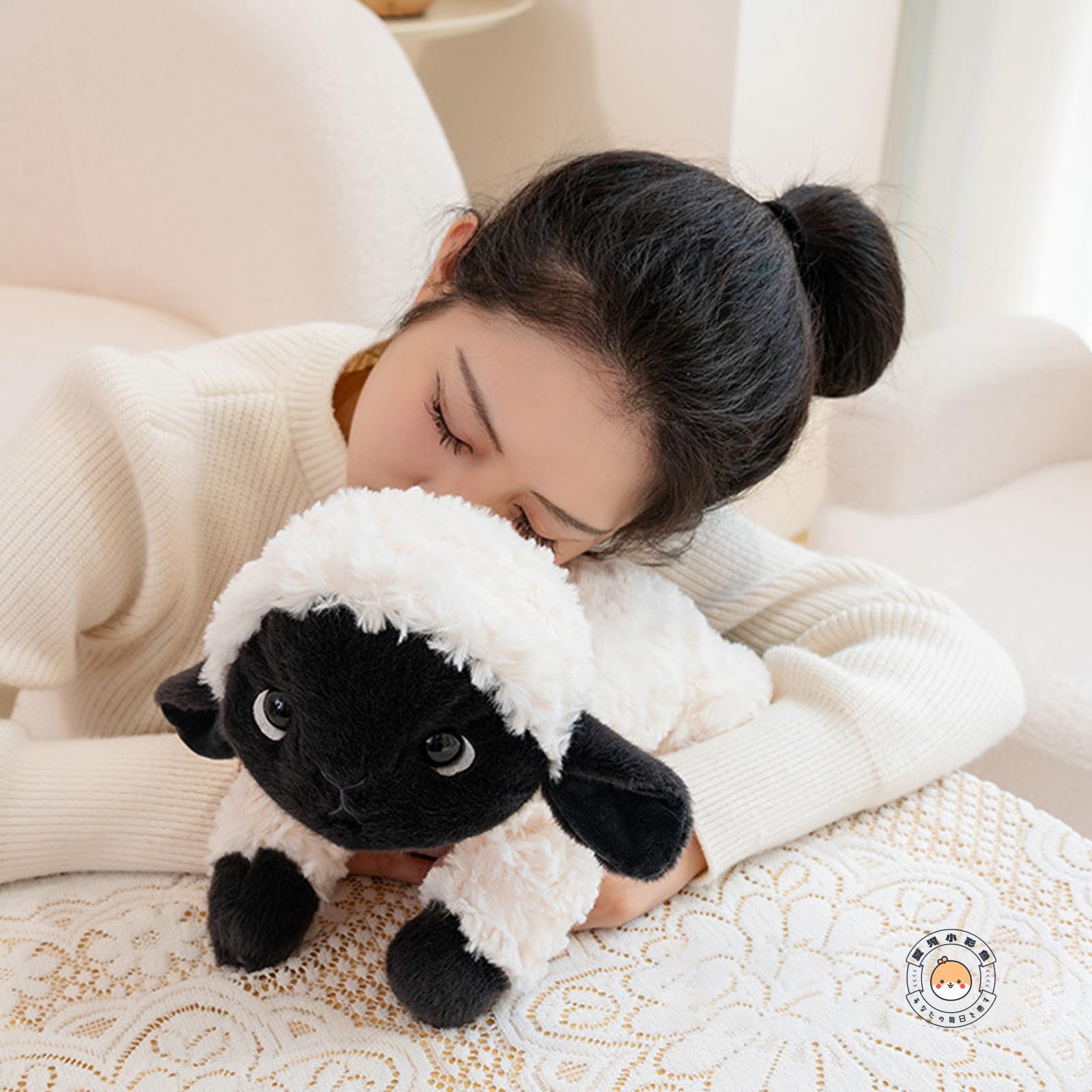 Amazon.co.jp: ひつじ ぬいぐるみ 大きい 子羊 抱き枕 癒やし系 黒顔