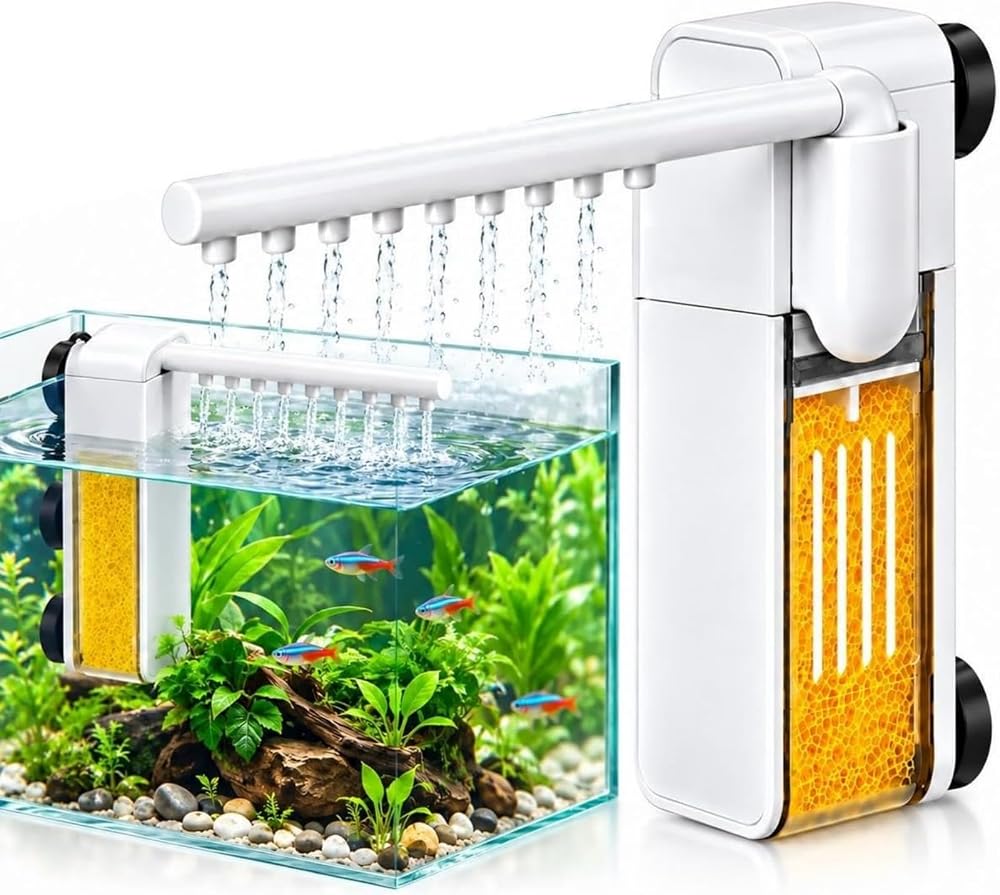 Internal Aquarium Filter with Spray Bar for Small Fish Tanks — 사진 1