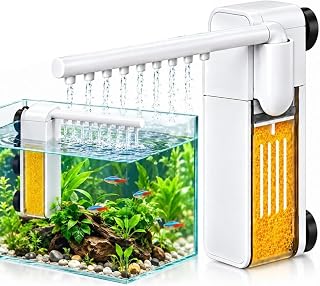Internal Aquarium Filter with Spray Bar for Small Fish Tanks
