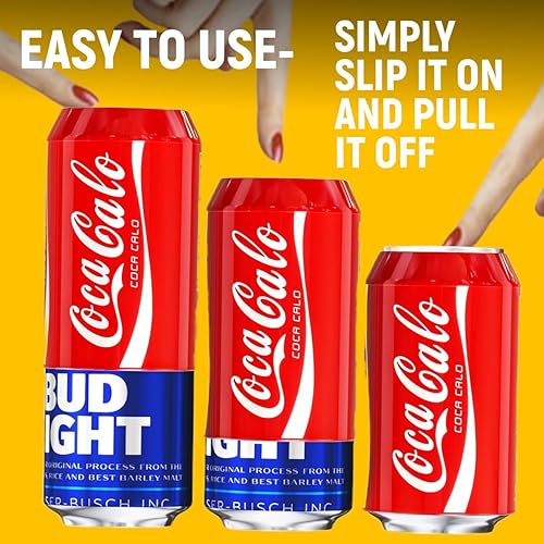 Miniatura 5 de BeerSkin Skywin - Cubiertas de silicona para latas que parecen refrescos, paquete de 40 unidades de 12 onzas (12.0 fl oz), reutilizables y