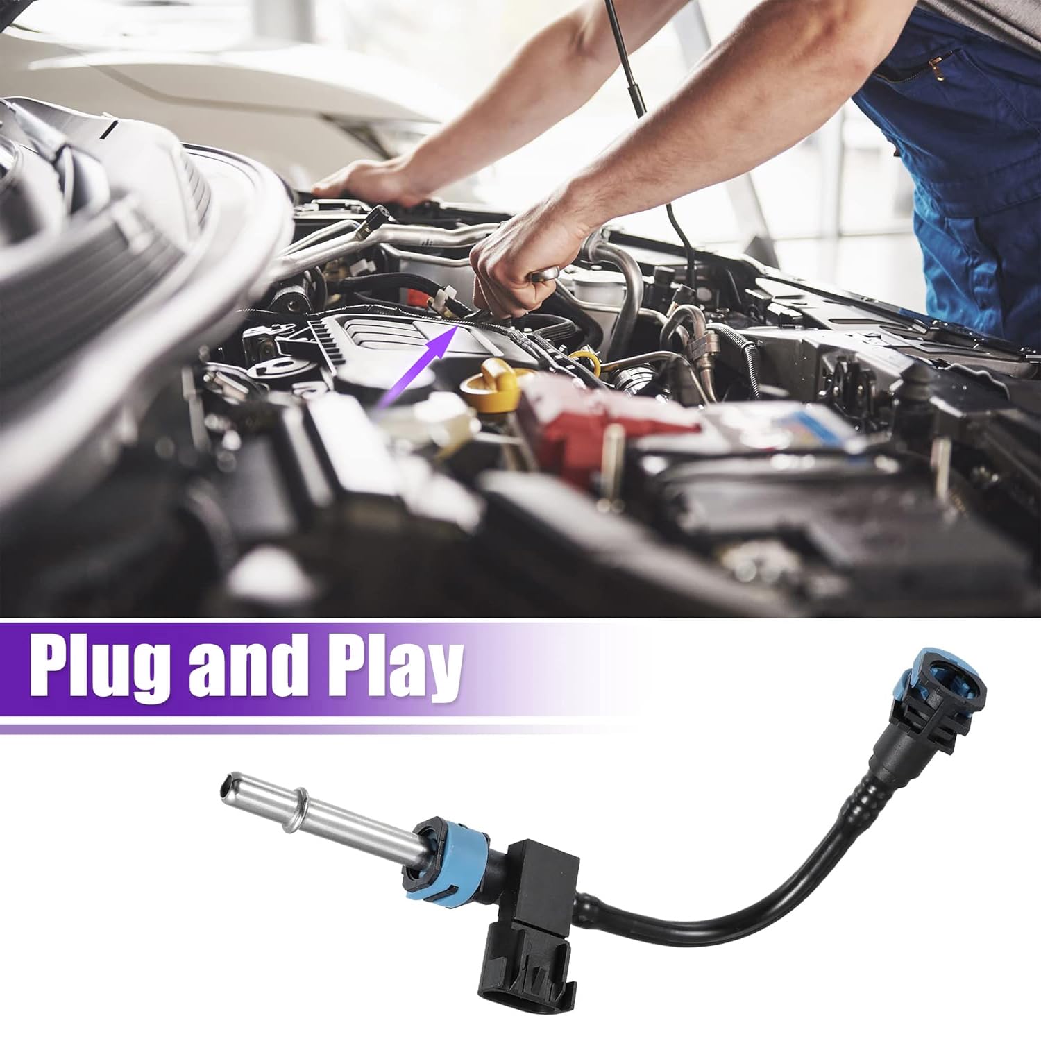 Tube de capteur de pression de carburant de remplacement pour Dodge Ram 1500 5.7L V8 2014-2018, 2019-2021 Classic, remplace les références 68268053AA, 68268053AB et 68264607AA
