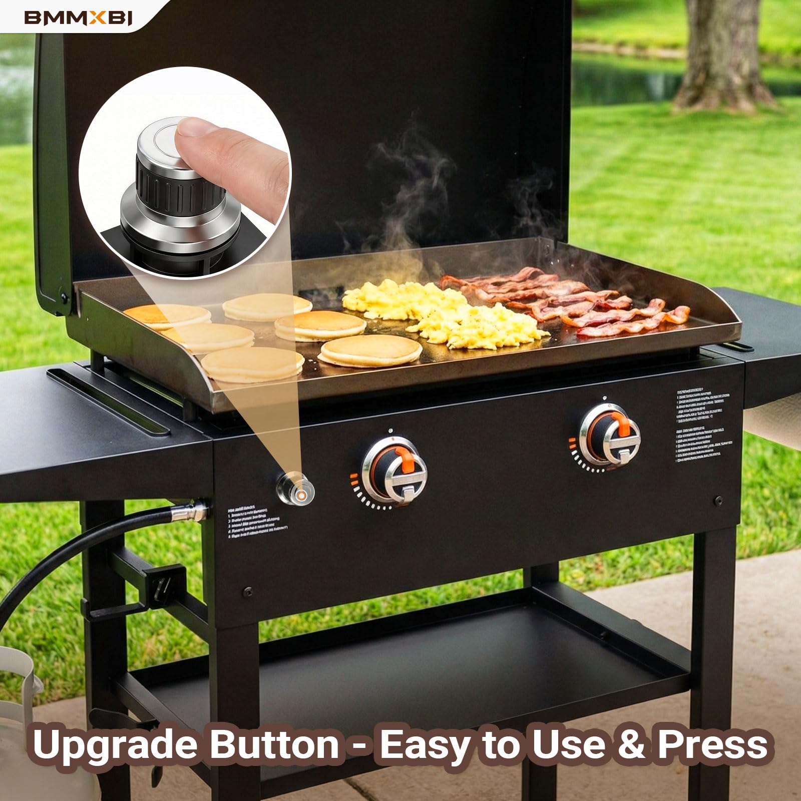 Zestaw zapalnika elektronicznego do grilla z 2 gniazdami do grilla Blackstone, 61 cm, uniwersalna pokrywa baterii AA, części zamienne do czarnego kamienia, 71 cm, 2-palnikowe akcesoria do