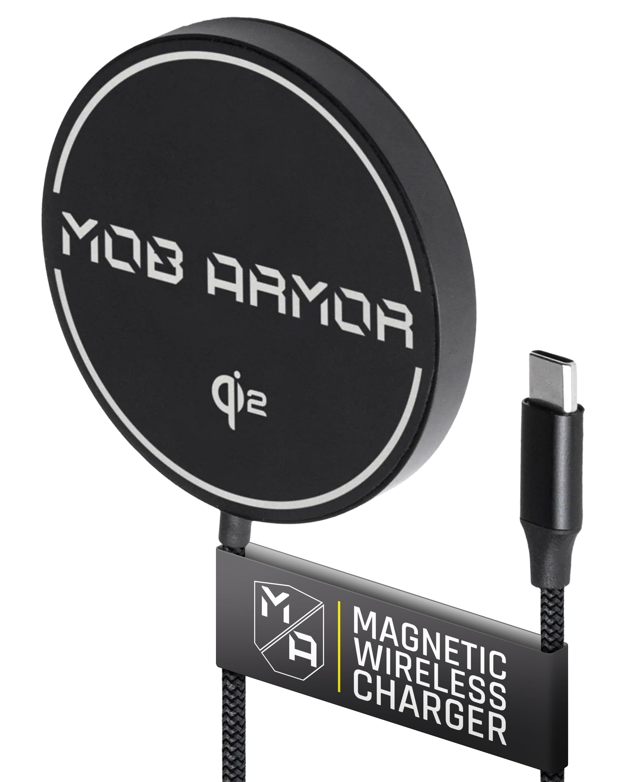 Mob Armor Flex Charge 2 – Qi2 & Magnet Caricatore per auto, stazione di ricarica wireless per iPhone e Android