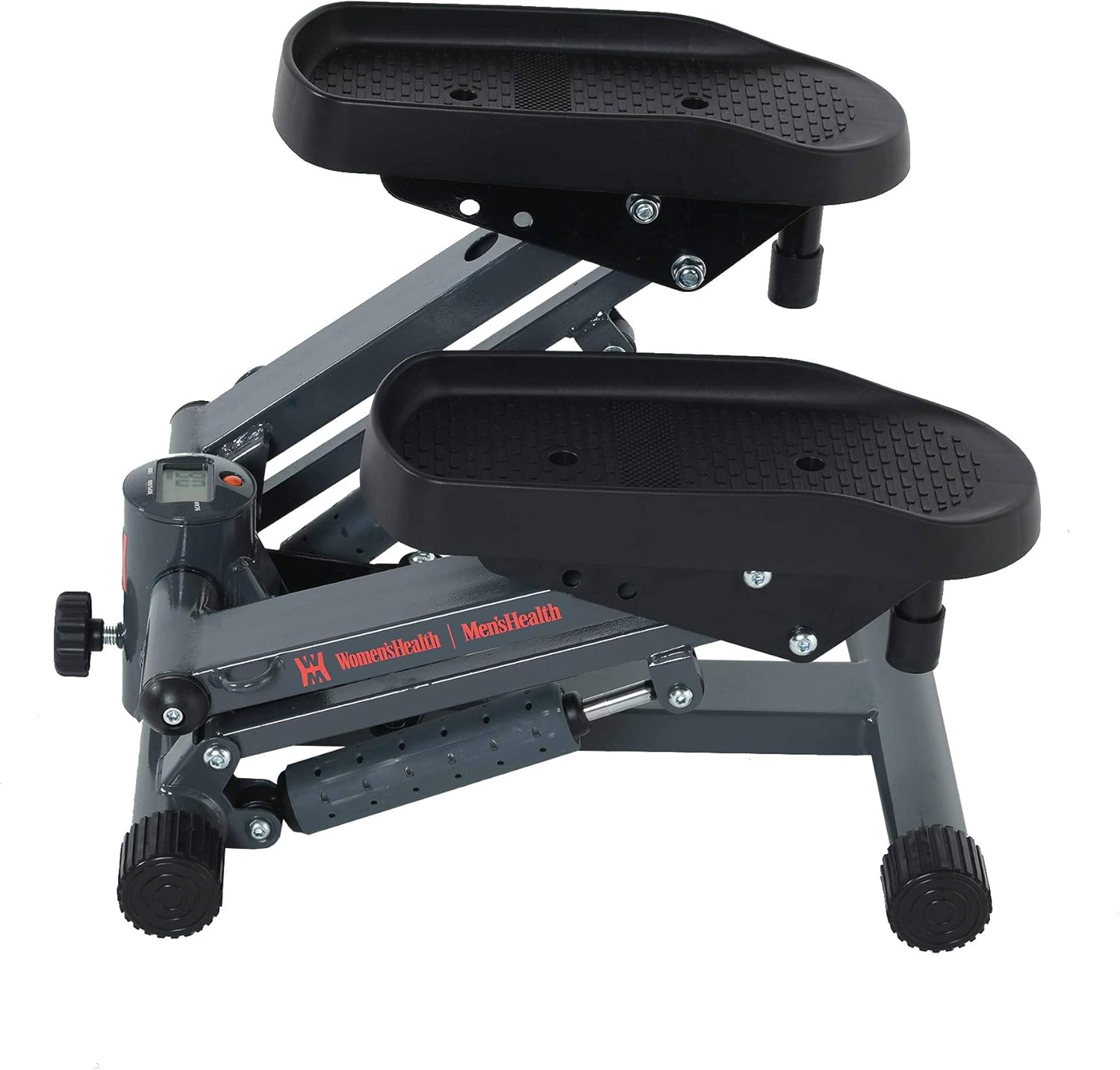 Women's Health Men's Health Bluetooth Cardio Stair Stepper with Adjustable Resistance Bands and with MyCloudFitness App, Black