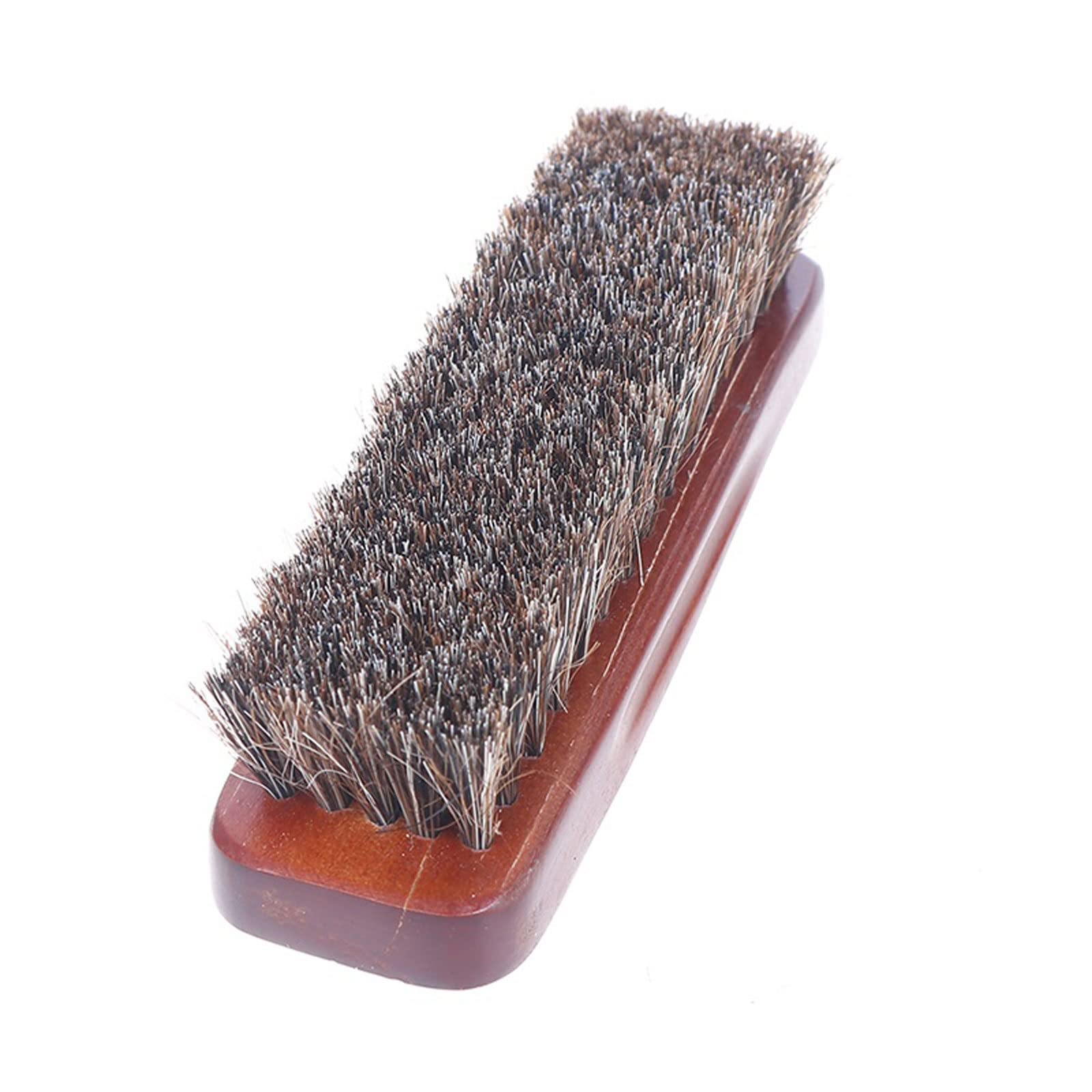 QUNINE Cepillo de Limpieza de Madera Natural para Zapatos, Cepillo para Botas, Cuidado, Limpieza, Brillo, Cepillo para pulir