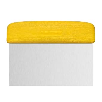 Dexter Russell S196Y Sani-Safe 17303Y Dough Cutter/Scraper, 6" x 3" Stainless Steel Blade with Textured Yellow Polypropylene Handle, Bakery and Pastry Dough Scraper, NSF, Made in USA