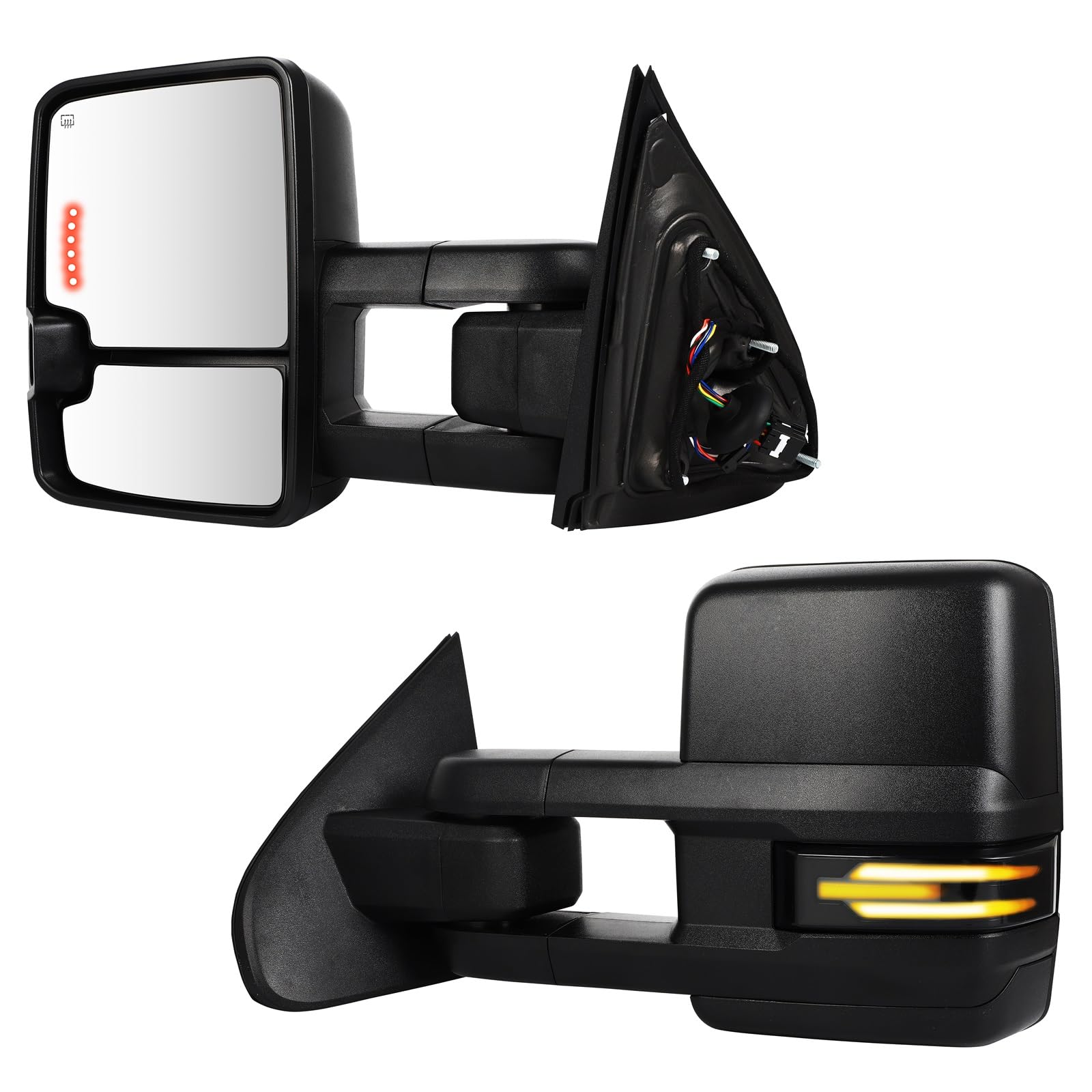 Towing Mirrors Compatible For 2014-2018 For Chevrolet For Silverado image 8