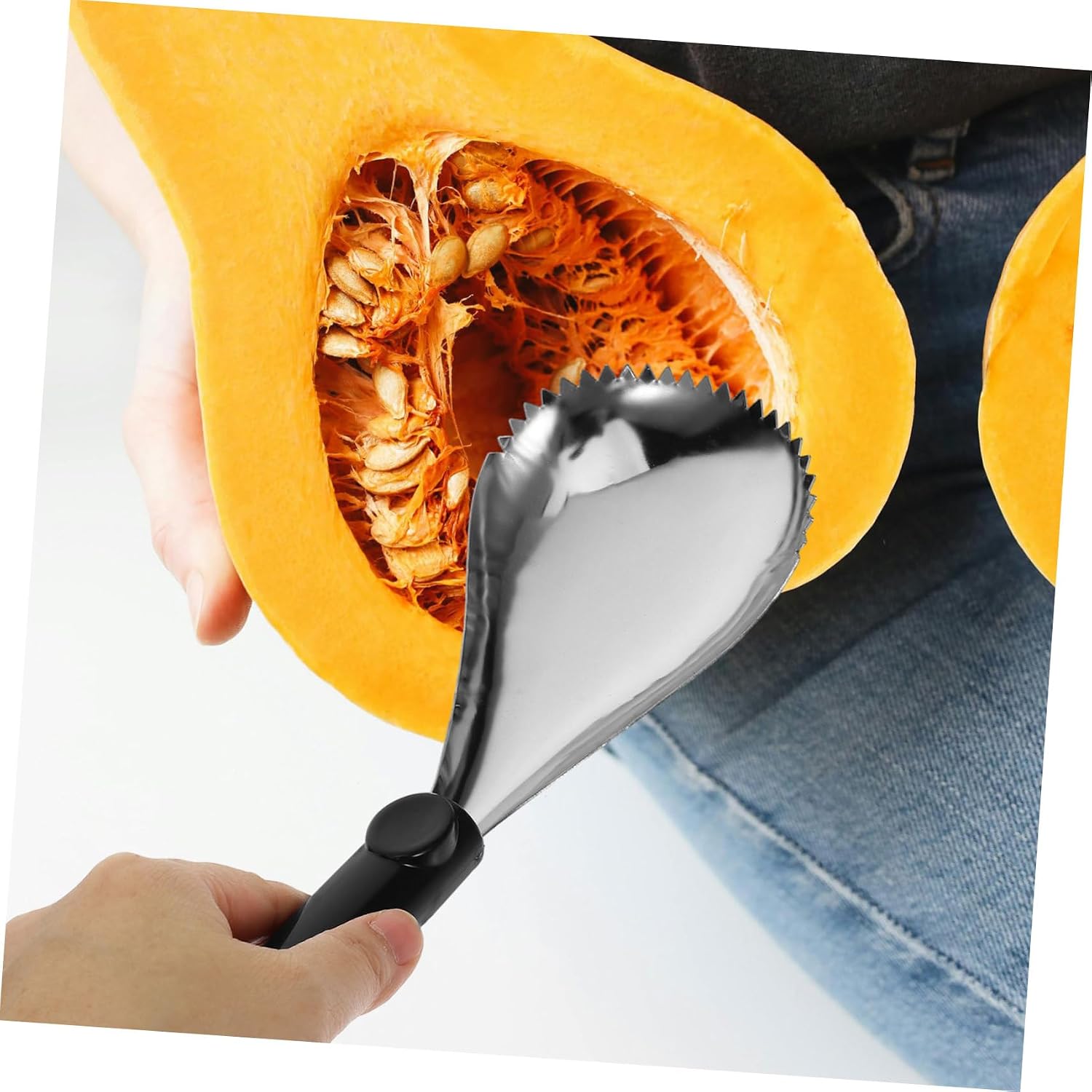 10pcs Pumpkin Corer Remover Tool Manual Fruit Core Scoop for Efficient Kitchen Use Versatile Scraping Scooping and Digging Essential