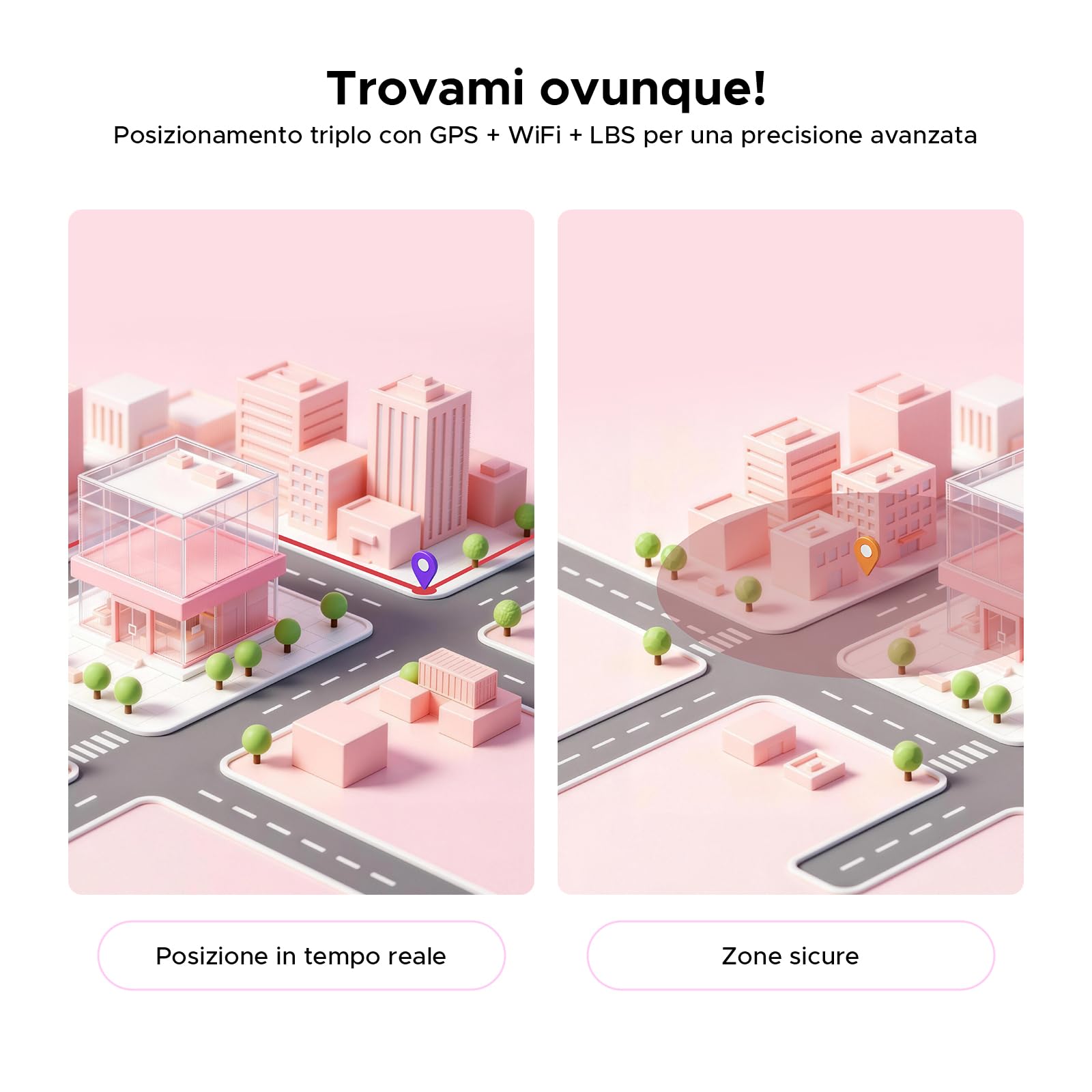 ANYSCENES3-Nero Smartwatch bambini 4G LTE, Videocall HD, GPS triplo, SOS e Controllo genitori, Doppia fotocamera, 16GB, IP68, 5 giorni
