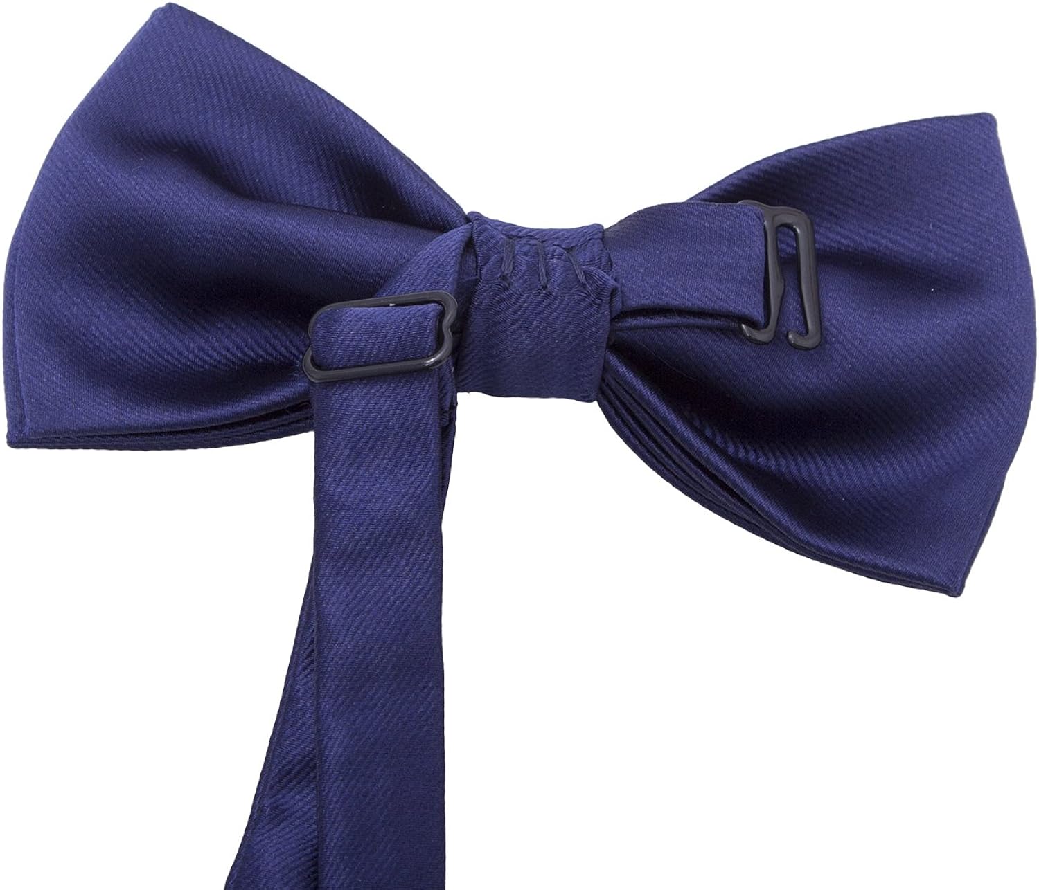 AWAYTR Men's Pre Tied Bow Ties for Wedding Party Fancy Plain Adjustable Bowties Necktie (Black) at  Men’s Clothing store
