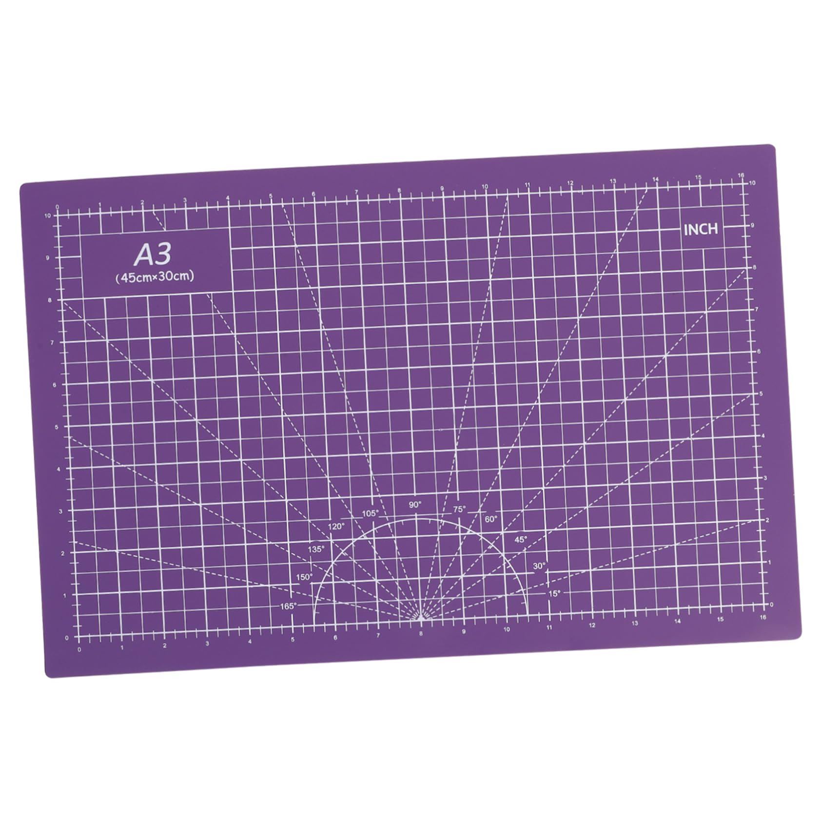 Alfombrilla de Corte Doble Cara Autocuración PVC para Manualidades Costura Quilting Scrapbooking con Escala Geométrica Resistente