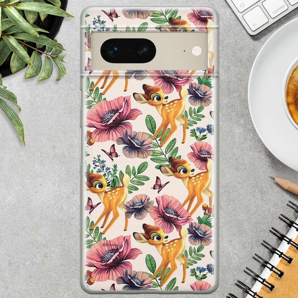ERT GROUP Mobile Phone case for Google Pixel 7 Original and Officially Licensed Disney Pattern Bambi 015 optimally adapted to The Shape of The Mobile Phone, case Made of TPU