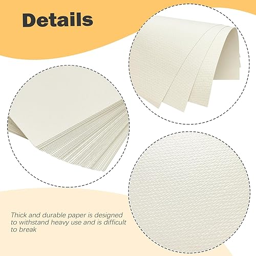 Miniatura 4 de 120 piezas de papel de acuarela de algodón blanco de 230 GSM, papel de acuarela para niños, para estudiantes, adultos, pintura, obras de arte,