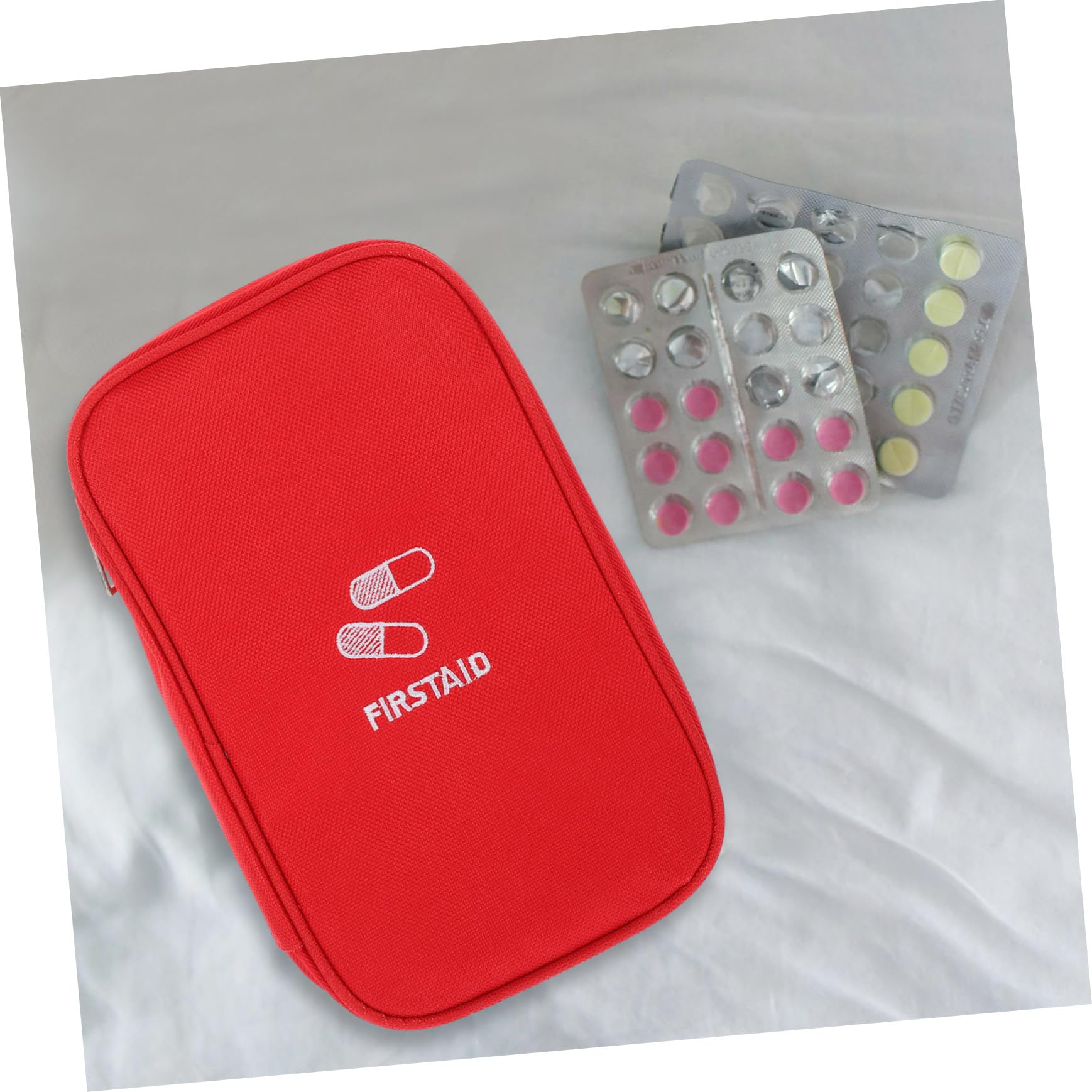 4pezzi Borsa Porta Medicinali Da Viaggio Kit Pronto Soccorso Portatile Per Camping Escursionismo e Attività All Aperto e Leggera Per Emergenze Auto Barca e Scuola