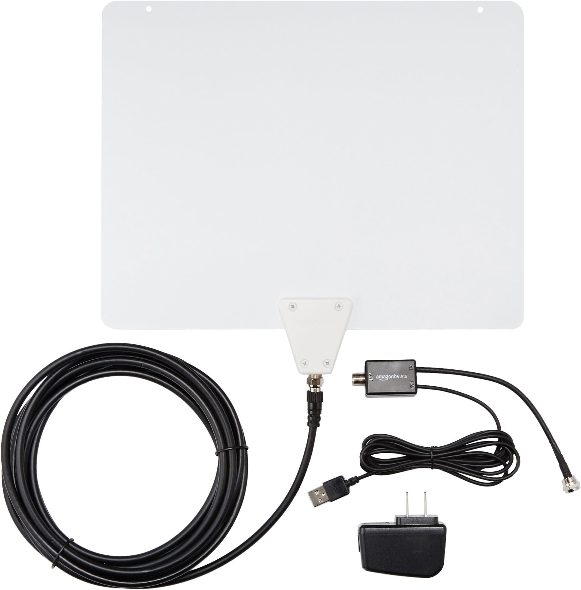 Amazon Basics Ultra Thin Indoor TV Antenna - 50 Mile Range