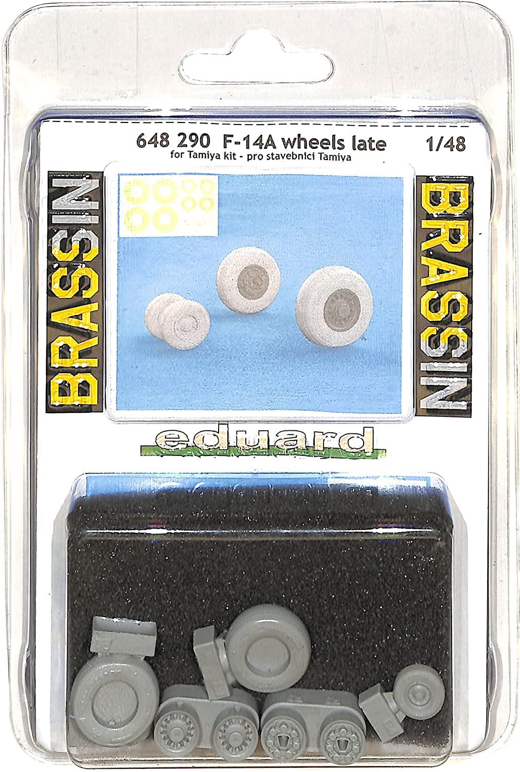 Eduard Various. Brassin 1:48 -F-14A Tomcat Wheels (Tamiya)